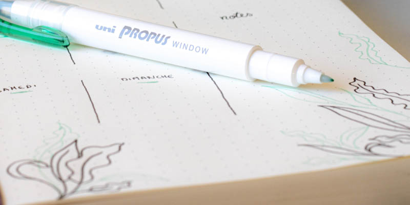 Uni Propus Window markers  weekly planner